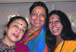 (From left) Kiran Sehgal, Bharati Shivaji and Shovana Narayan at Virasat 08 ... - dun5