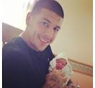 Aaron Hernandez celebrates birth of first child (Photo ...