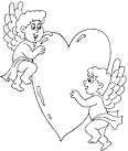 Baú da Web: Cupidos desenhos para pintar