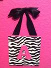 Personalized Plaque Wall Decor Zebra Print and Hot Pink
