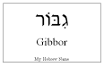 gibbor pronunciation