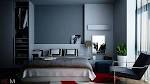 Bedroom. Fascinating Cool Small Bedroom Ideas: Modern Blue Color ...
