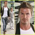 David Beckham arrives in Heathrow Airport in London, England with his son ... - david-beckham-brooklyn-wimbledon
