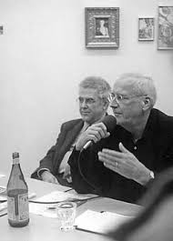 Abb. Hans Peter Reuter und Herwig Graef, Künstlergespräch, 2002. Hans Peter Reuter und Herwig Graef, Künstlergespräch, 2002 - reuter