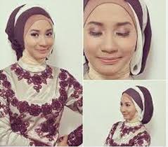 Model Jilbab Segi Empat Modern Simple Untuk Kebaya