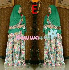 Azwa Flower Vol.1 E | Baju Muslim GAMIS Modern