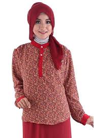25 Contoh Model Baju Muslim Batik Terbaru 2016