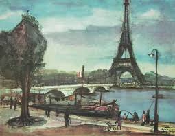 Gerhard Stengel Paris Der Eiffelturm Poster Kunstdruck bei ...