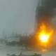 В Оренбургской области загорелась нефтяная скважина