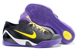 Cheap Price Nike Kobe 9 Low Black Purple White Basketball Shoes ...