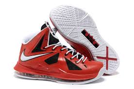 Cheap Nike Lebron X 10 2012 Basketball Shoes Red Black White ...