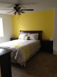 Basement bedroom. Love our yellow accent wall. | Home projects ...
