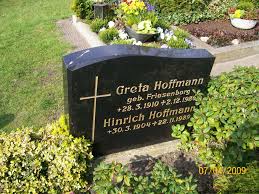 Grab von Greta Hoffmann (geb. Friesenborg) (28.03.1910-02.12.1986 ... - bs070