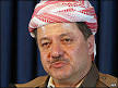 Masoud Barzani, President of the Autonomous Kurdish Government and head of ...