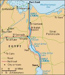 The Suez Canal is a waterway The Suez Canal is a waterway