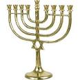 Brass Magen David MENORAH - Judaica Mall