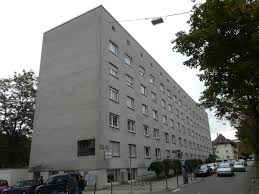 Die Raitelsbergsiedlung erbaut 1926 – 28, Arch. Alfred Daiber, Georg Stahl und E. Steigleder, im Rahmen des großen kommunalen Wohnbauprogramms der Stadt ...
