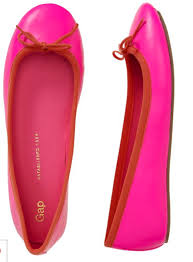 Hot Pink Shoe: Gap Leather Ballet Flats - Stylish Life for Moms