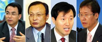 ... and Communications Minister Chin Dae-je, Prime Minister Lee Hae-chan, attorney-at-law Oh Se-hoon and Grand National Party lawmaker Hong Jun-pyo. - 2005092561005_0