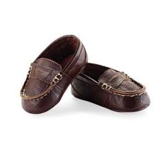 Mud Pie Cute Baby Boy Fancy Dress Up Shoes Brown Leather Loafers ...