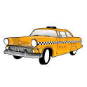 New York YELLOW CAB Pin Photo Sculptures from Zazzle.