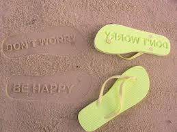 Impressionable Beach Sandals : custom sand imprint flip flops