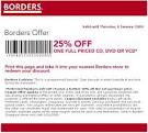 Borders Singapore January Coupons | Books | Great Deals Singapore