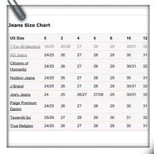 American Eagle Jean Size Chart ~ Leather Sandals