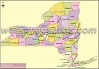 County Map of New York,New York County Map, Download New York ...