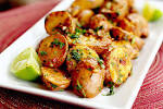 Chipotle and Lime Roasted Potatoes - in sock monkey slippers
