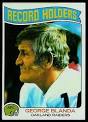 George Blanda - Record Holder 1975 Topps football card - 351_George_Blanda_-_Record_Holder_football_card