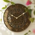 Ivy Outdoor Clock & Thermometer - - outdoor decor - - by Grandin Road