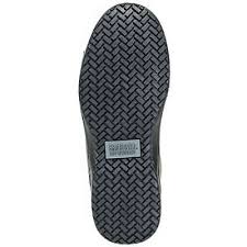 SkidBuster Shoes: Mens Black Slip Resistant Oxford Shoe S5071