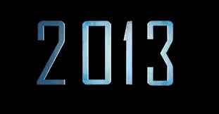 2013 written in robotic blue text on a black background. 
