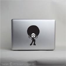 Image result for apfelkleber Afro Aufkleber-Folie für MacBook schwarz
