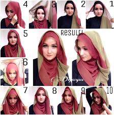 Easy Colorful Hijab Tutorial Fun 4 Readers Tutorial Hijab Modern ...
