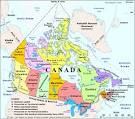 Map of Canada with Provincial Capitals