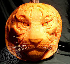 3D Pumpkin carving of a