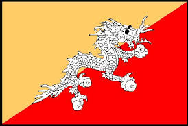سبب تسميه والوان اعلام جميع الدول  Bhutan-flag