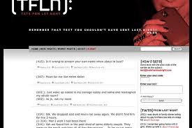 and texts from last night.