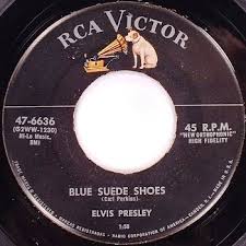 elvis presley blue suede shoes