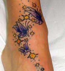 Design Star and Butterfly Tattoo