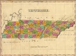 1831 Map of Tennessee : TSLA #