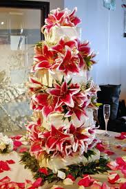 lilies wedding cakes