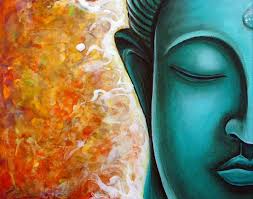 Aqua Buddha Painting - Aqua