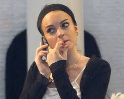 head is Lindsay Lohan.