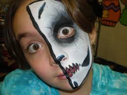 scary face painting ideas