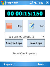 Features: Stopwatch with lap