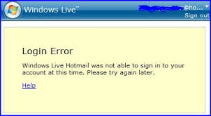 Hotmail is down users not able