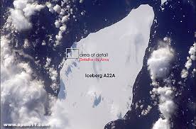 Iceberg gigante se desprende da Antártida e ameaça alterar as correntes maritimas.